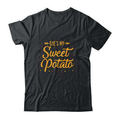 She's My Sweet Potato Yes I Yam Matching Couple Gift-T-Shirt & Hoodie-Classic T-Shirt-Black