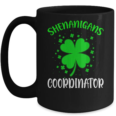 Shenanigans Coordinator Funny St Patricks Day Mug-Coffee Mug-Mug-Black