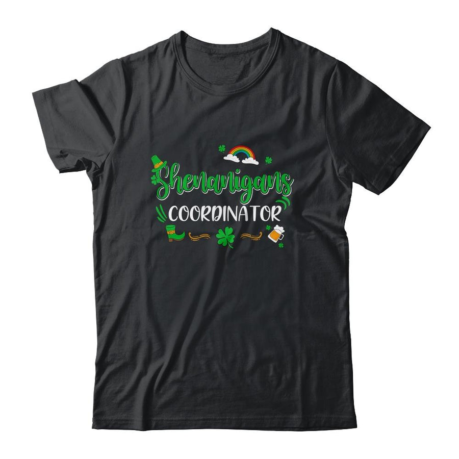 Shenanigans Coordinator Funny Teacher St Patrick's Day-T-Shirt & Hoodie-Classic T-Shirt-Black