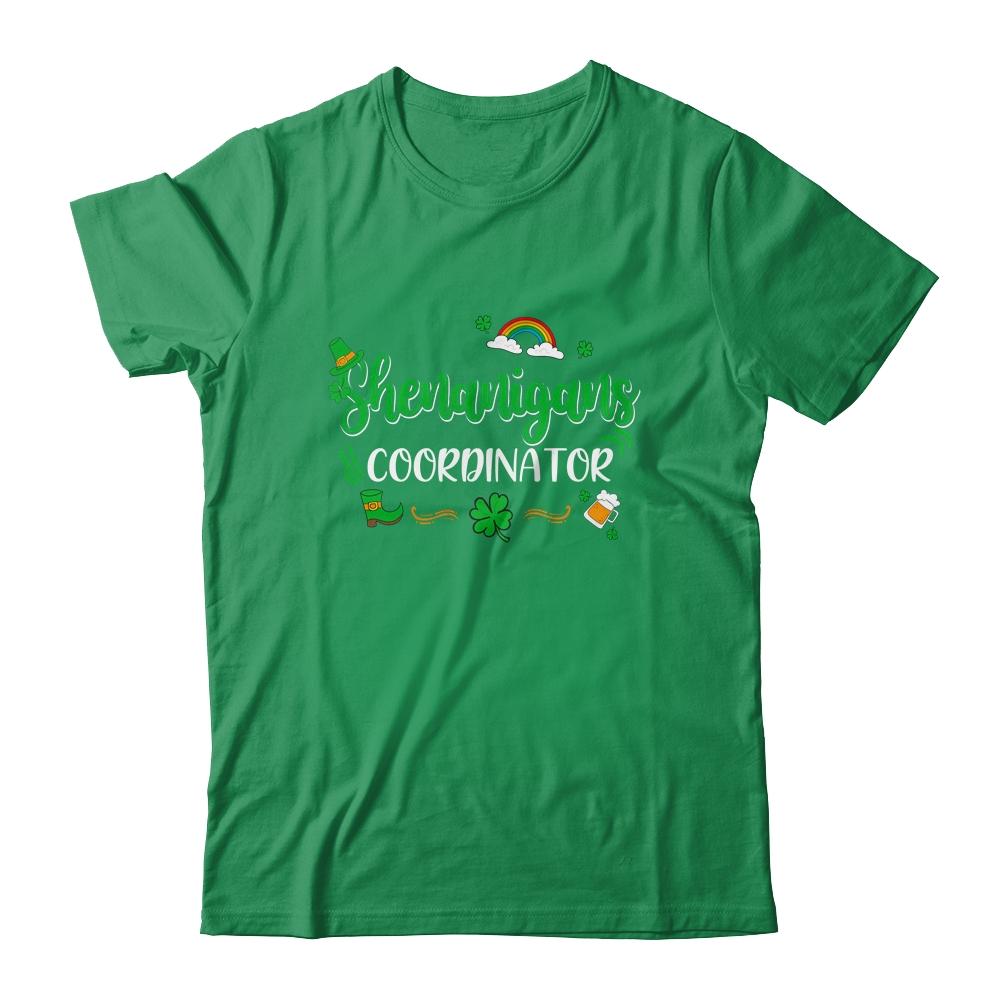 Shenanigans Coordinator Funny Teacher St Patrick's Day-T-Shirt & Hoodie-Classic T-Shirt-Irish Green