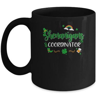 Shenanigans Coordinator Funny Teacher St Patrick's Day Mug-Coffee Mug-Mug-Black