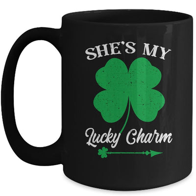 Shes My Lucky Charm St Patricks Day Mug-Coffee Mug-Mug-Black