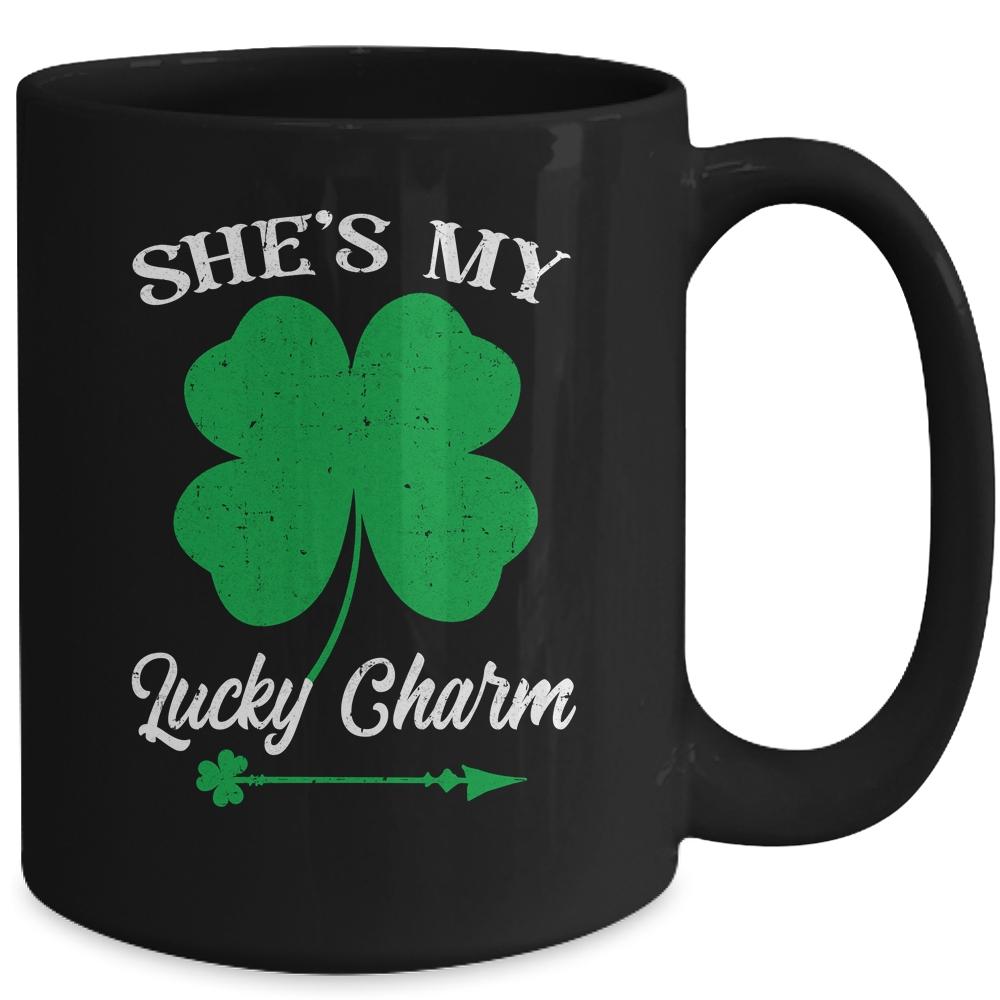 Shes My Lucky Charm St Patricks Day Mug-Coffee Mug-