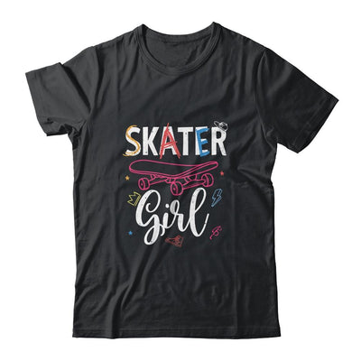 Skater Skateboard Skateboarding For Girls-T-Shirt & Tank Top-Classic T-Shirt-Black