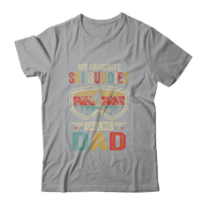 Skiing My Favorite Ski Buddies Call Me Dad Funny Fathers Day-T-Shirt & Hoodie-Classic T-Shirt-Sport Grey