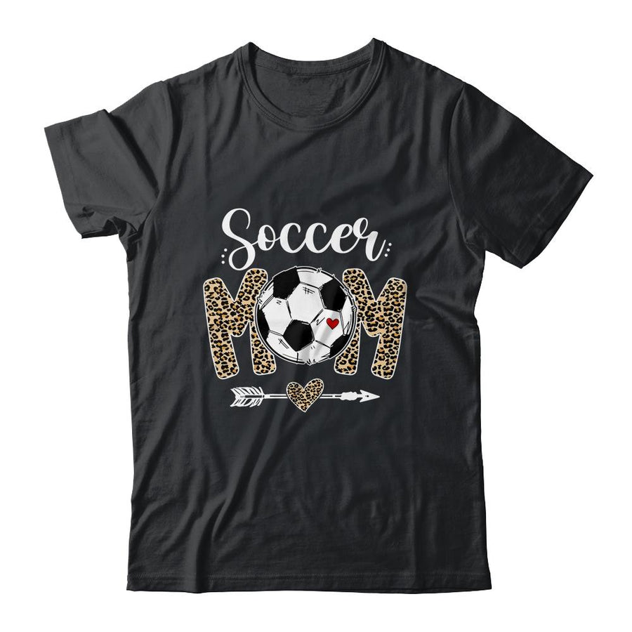 Soccer Mom Leopard Funny Mom Mothers Day-T-Shirt & Tank Top-Classic T-Shirt-Black