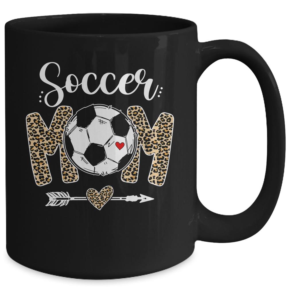 Soccer Mom Leopard Funny Mom Mothers Day Mug-Coffee Mug-
