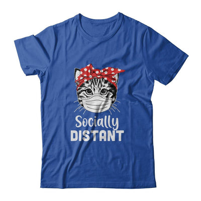 Social Distant Kitty Cat Quarantine-T-Shirt & Tank Top-Classic T-Shirt-Royal