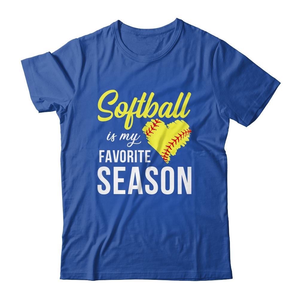 Softball Is My Favorite Season-T-Shirt & Tank Top-Classic T-Shirt-Royal