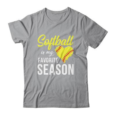 Softball Is My Favorite Season-T-Shirt & Tank Top-Classic T-Shirt-Sport Grey