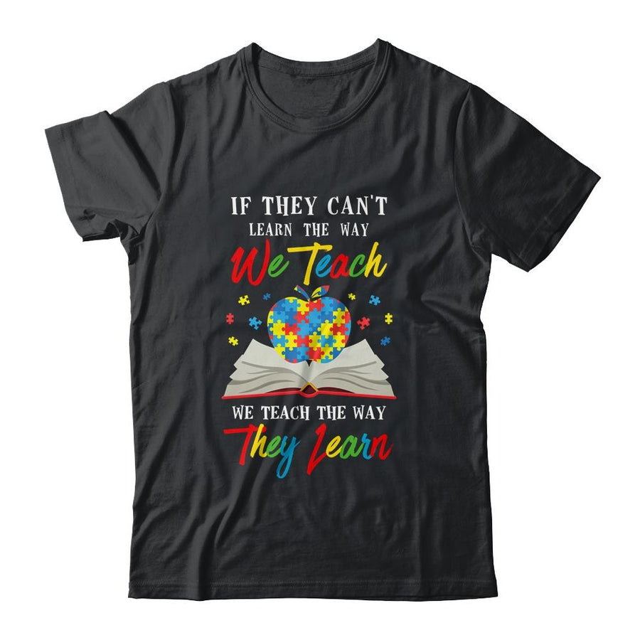 Special Teach Autism Awareness Puzzle Teacher-T-Shirt & Hoodie-Classic T-Shirt-Black