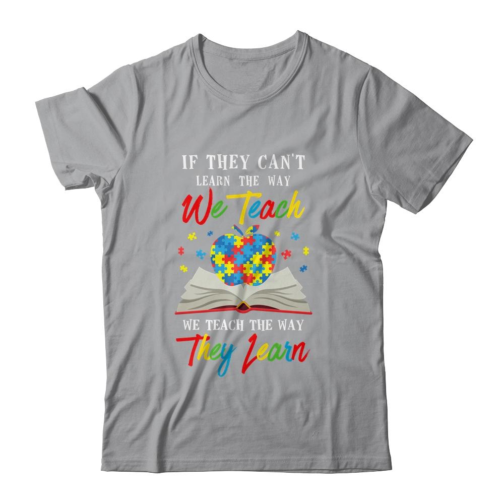 Special Teach Autism Awareness Puzzle Teacher-T-Shirt & Hoodie-Classic T-Shirt-Sport Grey