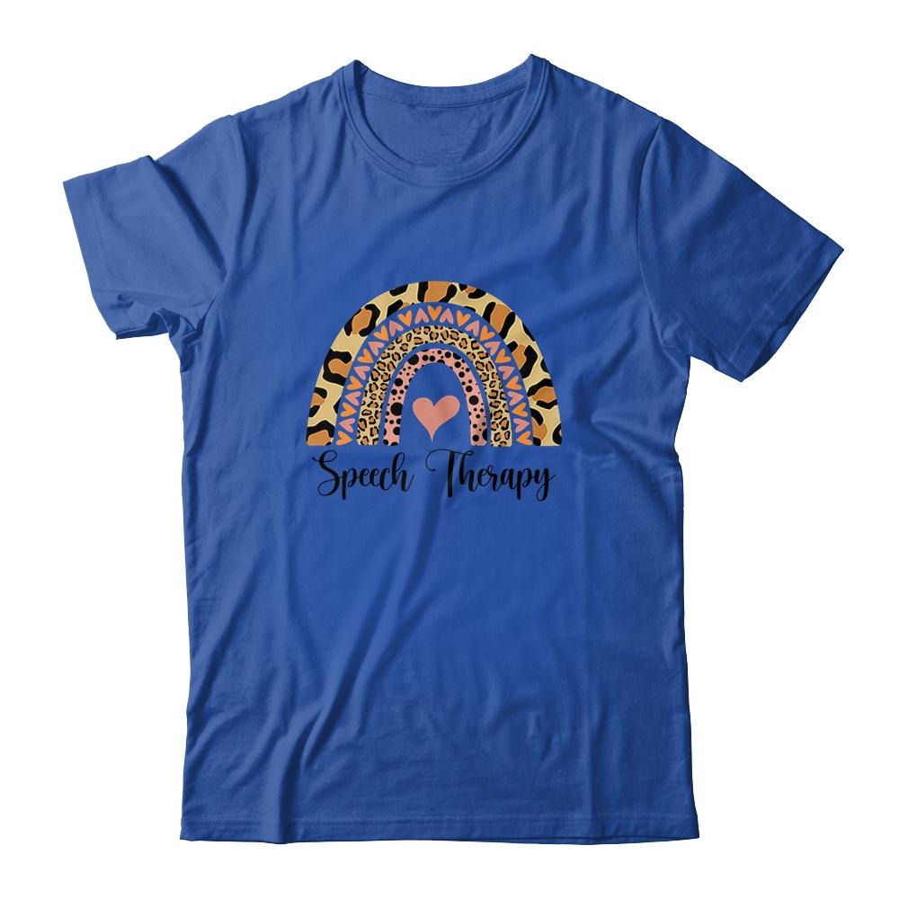 Speech Therapy Rainbow Speech Language Pathologist SLP-T-Shirt & Tank Top-Classic T-Shirt-Royal