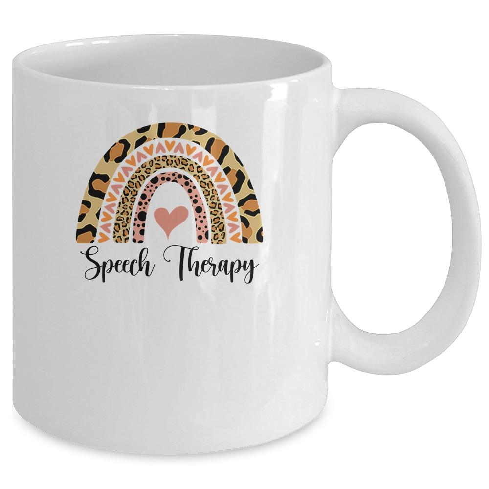 Speech Therapy Rainbow Speech Language Pathologist SLP Mug-Coffee Mug-