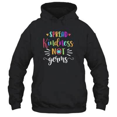 Spread Kindness Not Germs Essential Be Kind Teacher Gift-T-Shirt & Hoodie-Pullover Hoodie-Black