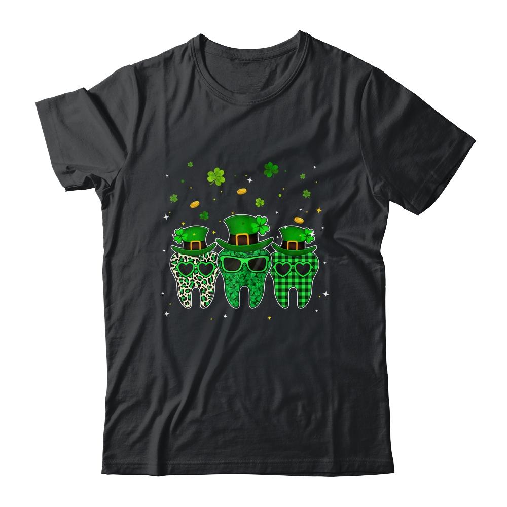 St Patrick's Day Cute Plaid Tooth Dental Assistant