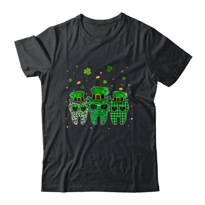 St Patrick's Day Cute Plaid Tooth Dental Assistant-T-Shirt & Hoodie-Classic T-Shirt-Black