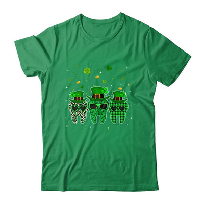 St Patrick's Day Cute Plaid Tooth Dental Assistant-T-Shirt & Hoodie-Classic T-Shirt-Irish Green