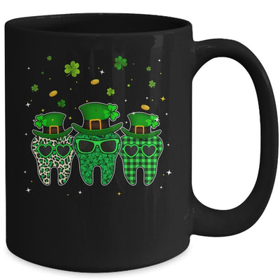 St Patrick's Day Cute Plaid Tooth Dental Assistant Mug-Coffee Mug-