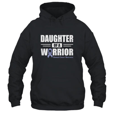 Stomach Cancer Awareness Daughter Of Warrior Green Gift-T-Shirt & Hoodie-Pullover Hoodie-Black