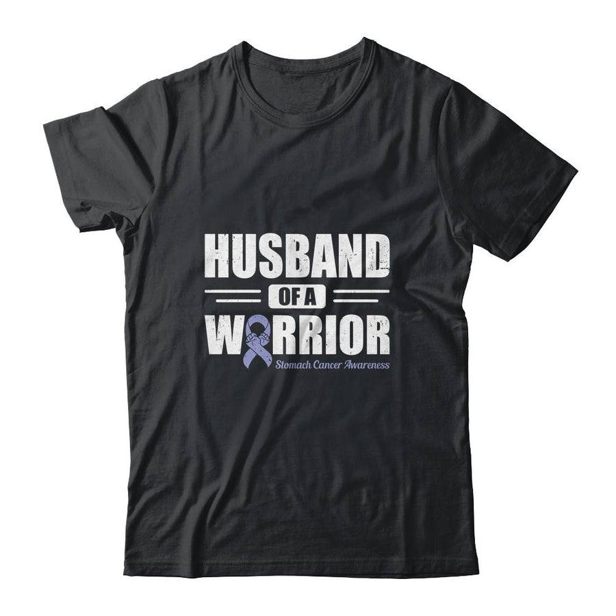 Stomach Cancer Awareness Husband Of Warrior Green Gift-T-Shirt & Hoodie-Classic T-Shirt-Black