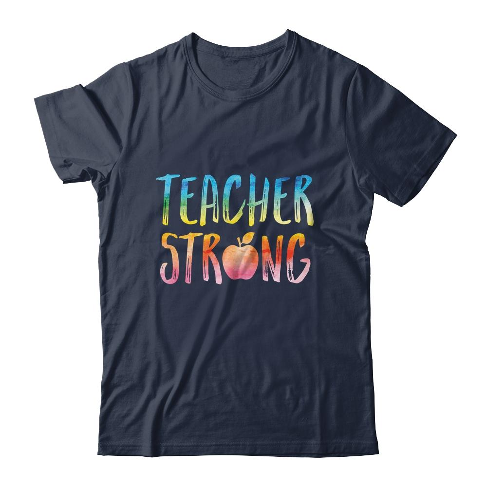 Strong Teacher Great Inspirational Teacher Gift-T-Shirt & Hoodie-Classic T-Shirt-Navy