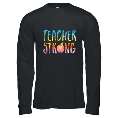 Strong Teacher Great Inspirational Teacher Gift-T-Shirt & Hoodie-Long Sleeve T-Shirt-Black