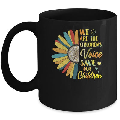 Sunflower We Are The Childrens Voice Save Our Children Mug-Coffee Mug-Mug-Black