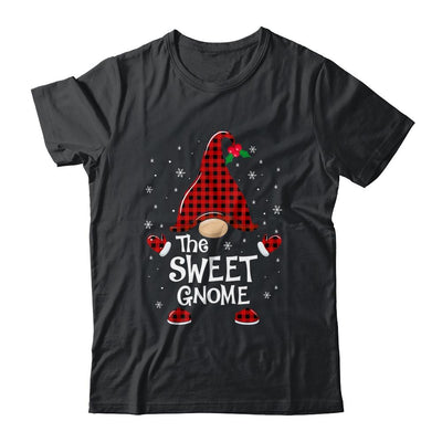 Sweet Gnome Buffalo Plaid Matching Christmas Pajama Gift-T-Shirt & Sweatshirt-Classic T-Shirt-Black