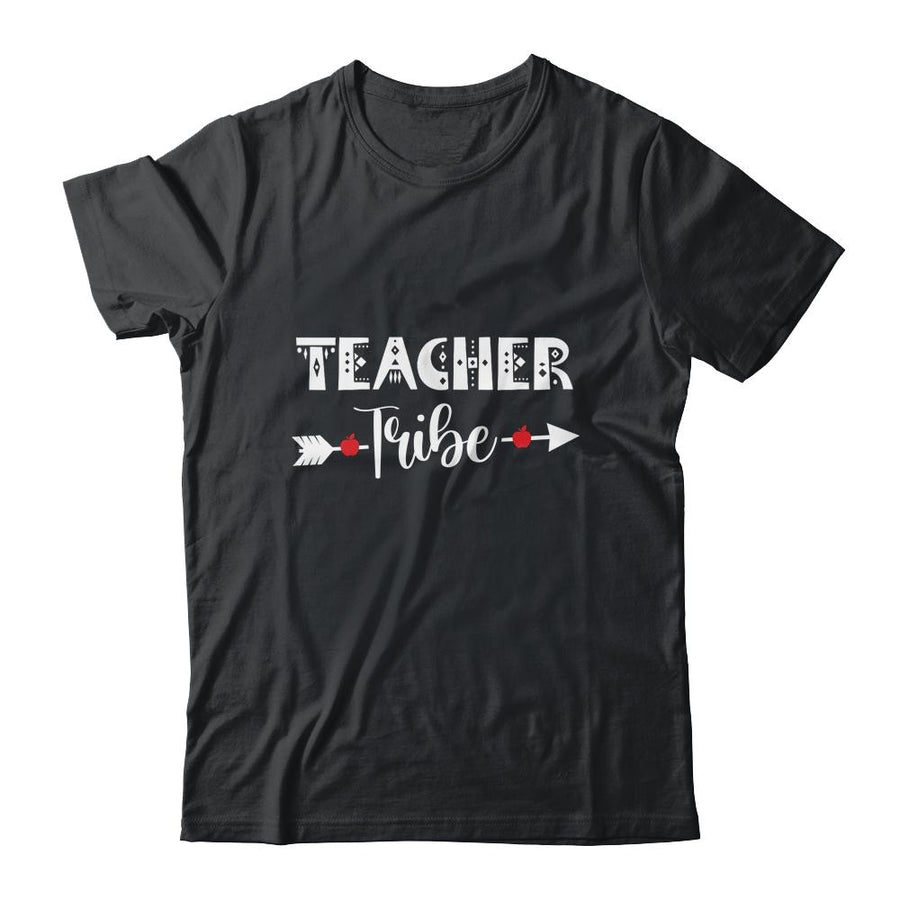 Teacher Tribe Back To School Funny Teacher Online-T-Shirt & Hoodie-Classic T-Shirt-Black