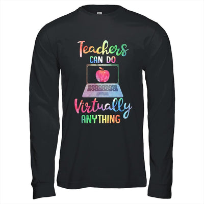 Teachers Can Do Virtually Anything Virtual Teacher-T-Shirt & Hoodie-Long Sleeve T-Shirt-Black