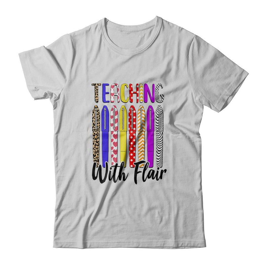Teaching With Flair Teacher Gifts-T-Shirt & Hoodie-Classic T-Shirt-White