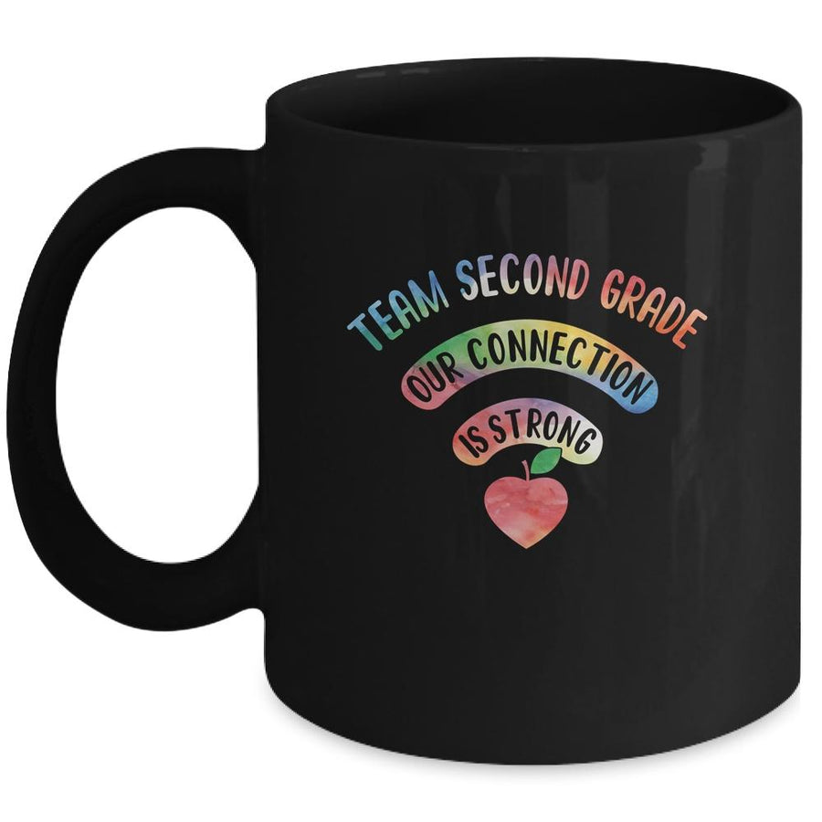 Team Second Grade Our Connection Is Strong Mug-Coffee Mug-Mug-Black
