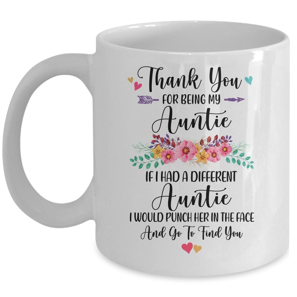 Thank You For Being My Auntie Gift Mug