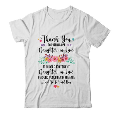 Thank You For Being My Daughter-In-Law Gift-T-Shirt & Hoodie-Classic T-Shirt-White