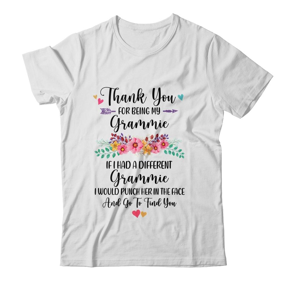Thank You For Being My Grammie Gift-T-Shirt & Hoodie-Classic T-Shirt-White