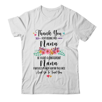 Thank You For Being My Nana Gift-T-Shirt & Hoodie-Classic T-Shirt-White