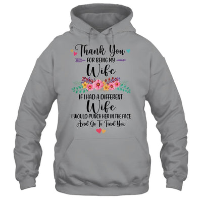 Thank You For Being My Wife Gift-T-Shirt & Hoodie-Pullover Hoodie-Sport Grey