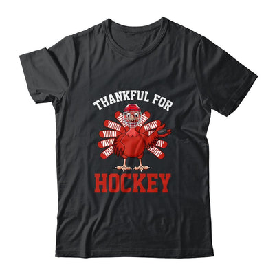 Thankful For Hockey Turkey Thanksgiving-T-Shirt & Hoodie-Classic T-Shirt-Black