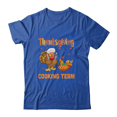 Thanksgiving Cooking Team Thankful Blessed Dinner Turkey-T-Shirt & Hoodie-Classic T-Shirt-Royal