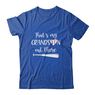 That's My Grandson Out There Baseball Grandma Nana-T-Shirt & Tank Top-Classic T-Shirt-Royal