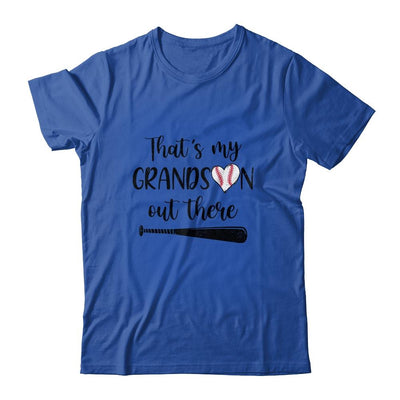 That's My Grandson Out There Grandma Nana Baseball-T-Shirt & Tank Top-Classic T-Shirt-Royal