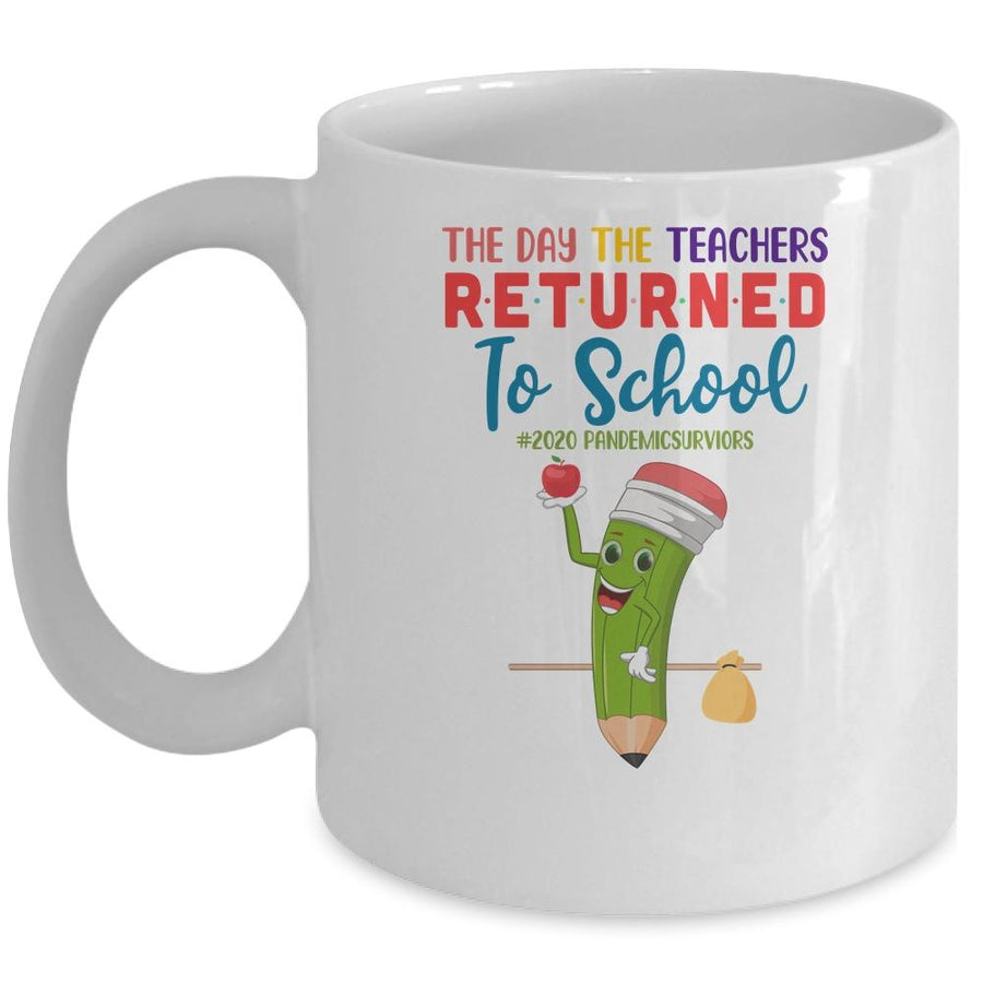 The Day The Teachers Returned To School Funny Back To School Mug-Coffee Mug-Mug-White