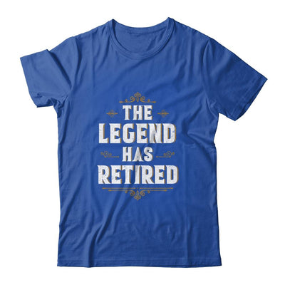 The Legend Has Retired Retirement Gifts For Men Women 2021-T-Shirt & Hoodie-Classic T-Shirt-Royal