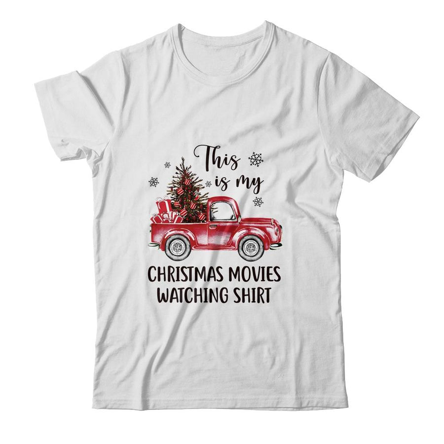 This Is My Christmas Movie Watching Vintage Truck-T-Shirt & Sweatshirt-Classic T-Shirt-White
