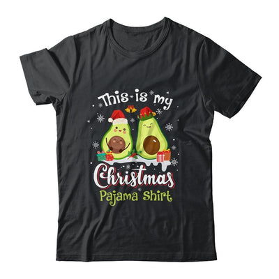 This Is My Christmas Pajama Shirt Funny Avocado Xmas Gift-T-Shirt & Sweatshirt-Classic T-Shirt-Black