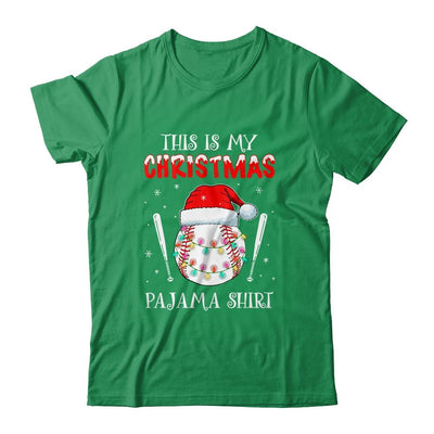 This Is My Christmas Pajama Shirt Gift For Baseball Lover-T-Shirt & Sweatshirt-Classic T-Shirt-Irish Green