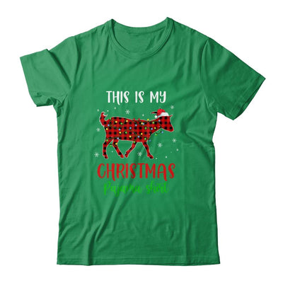This Is My Christmas Pajama Shirt Goat Red Plaid-T-Shirt & Sweatshirt-Classic T-Shirt-Irish Green