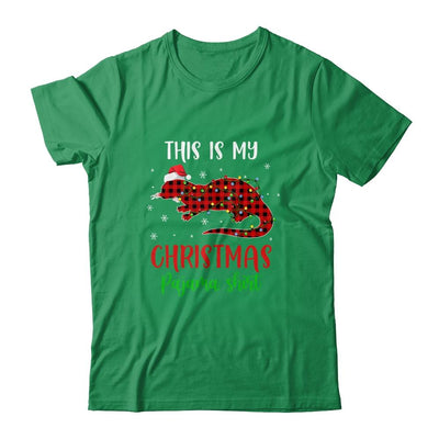 This Is My Christmas Pajama Shirt Otter Red Plaid-T-Shirt & Sweatshirt-Classic T-Shirt-Irish Green