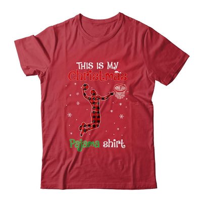 This Is My Christmas Pajama Shirt Red Plaid Basketball-T-Shirt & Sweatshirt-Classic T-Shirt-Red